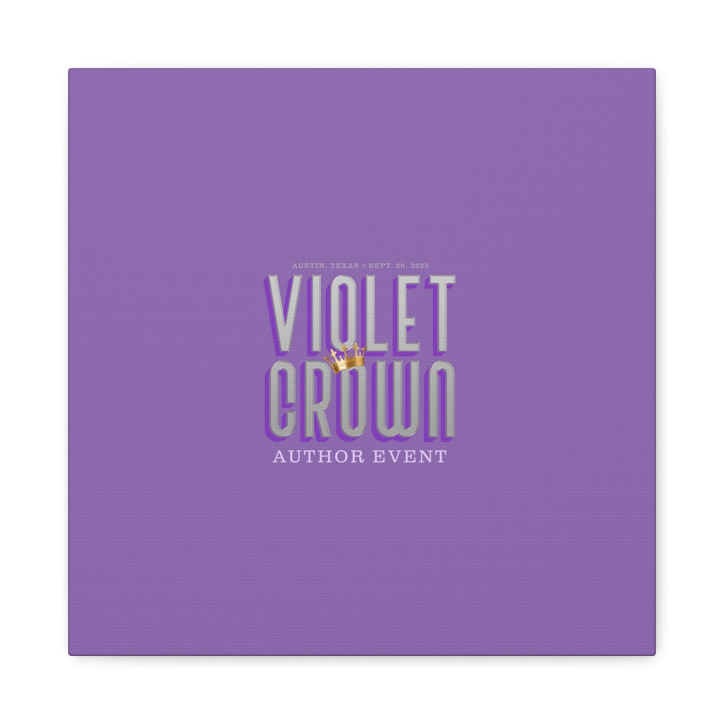 Violet Crown Author Event Canvas