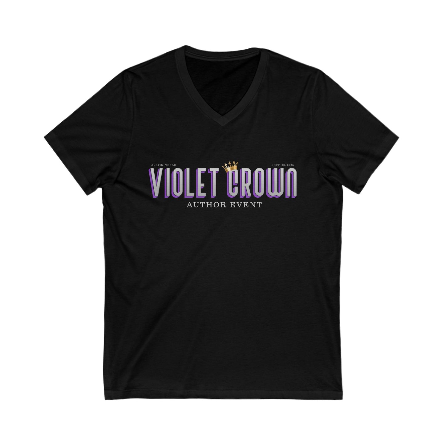 Violet Crown Author Event Unisex V-Neck Tee