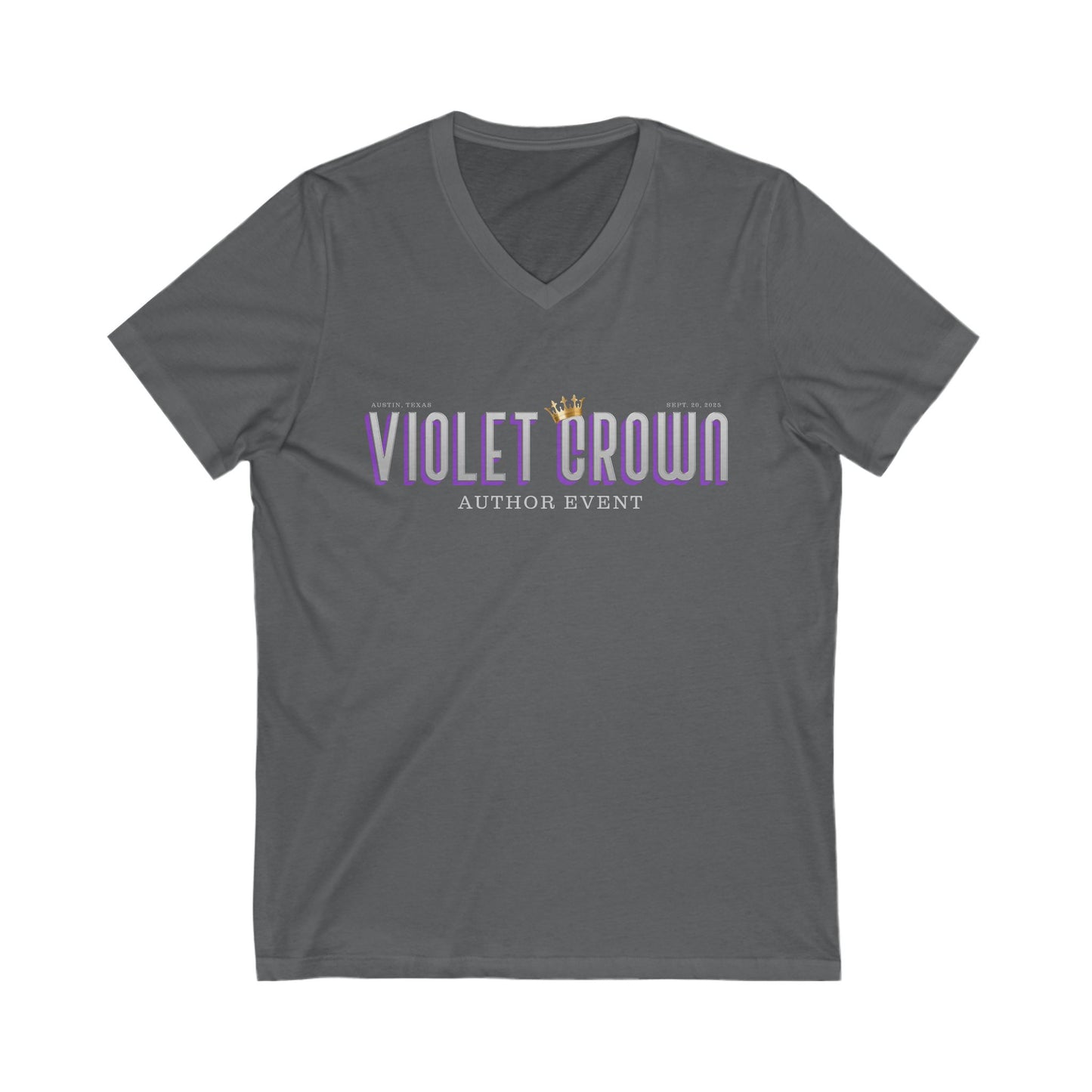 Violet Crown Author Event Unisex V-Neck Tee
