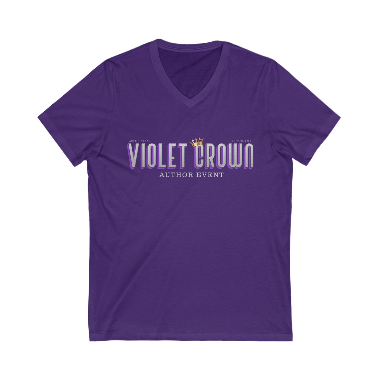 Violet Crown Author Event Unisex V-Neck Tee
