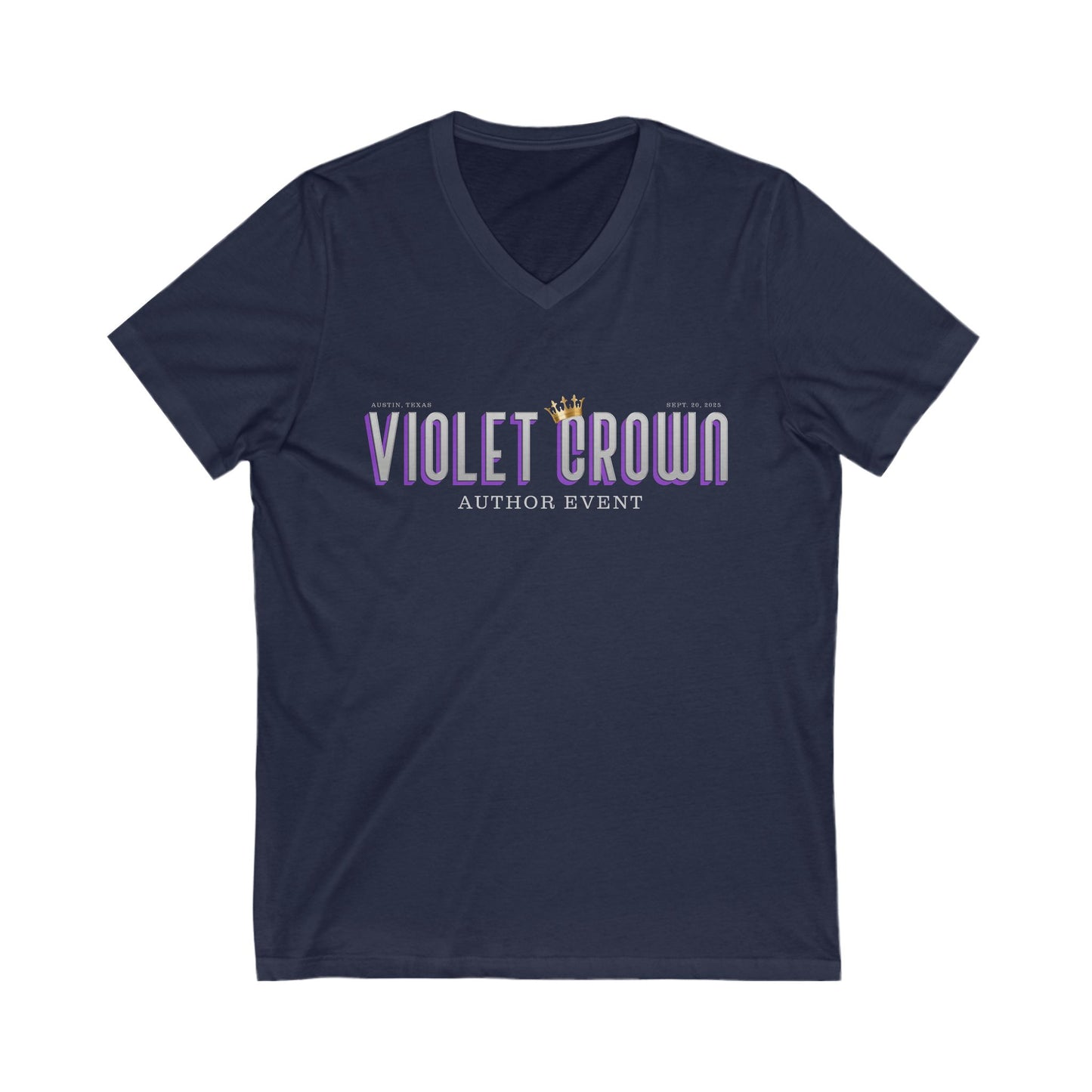 Violet Crown Author Event Unisex V-Neck Tee