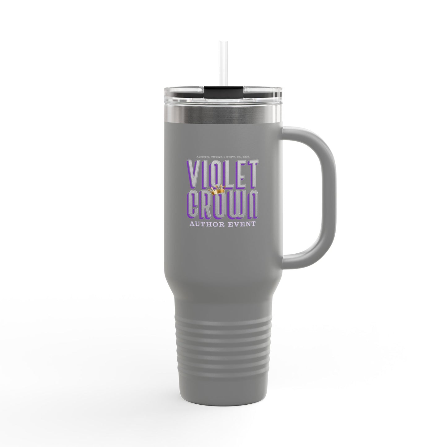 Violet Crown Author Event Insulated Travel Mug, 40oz