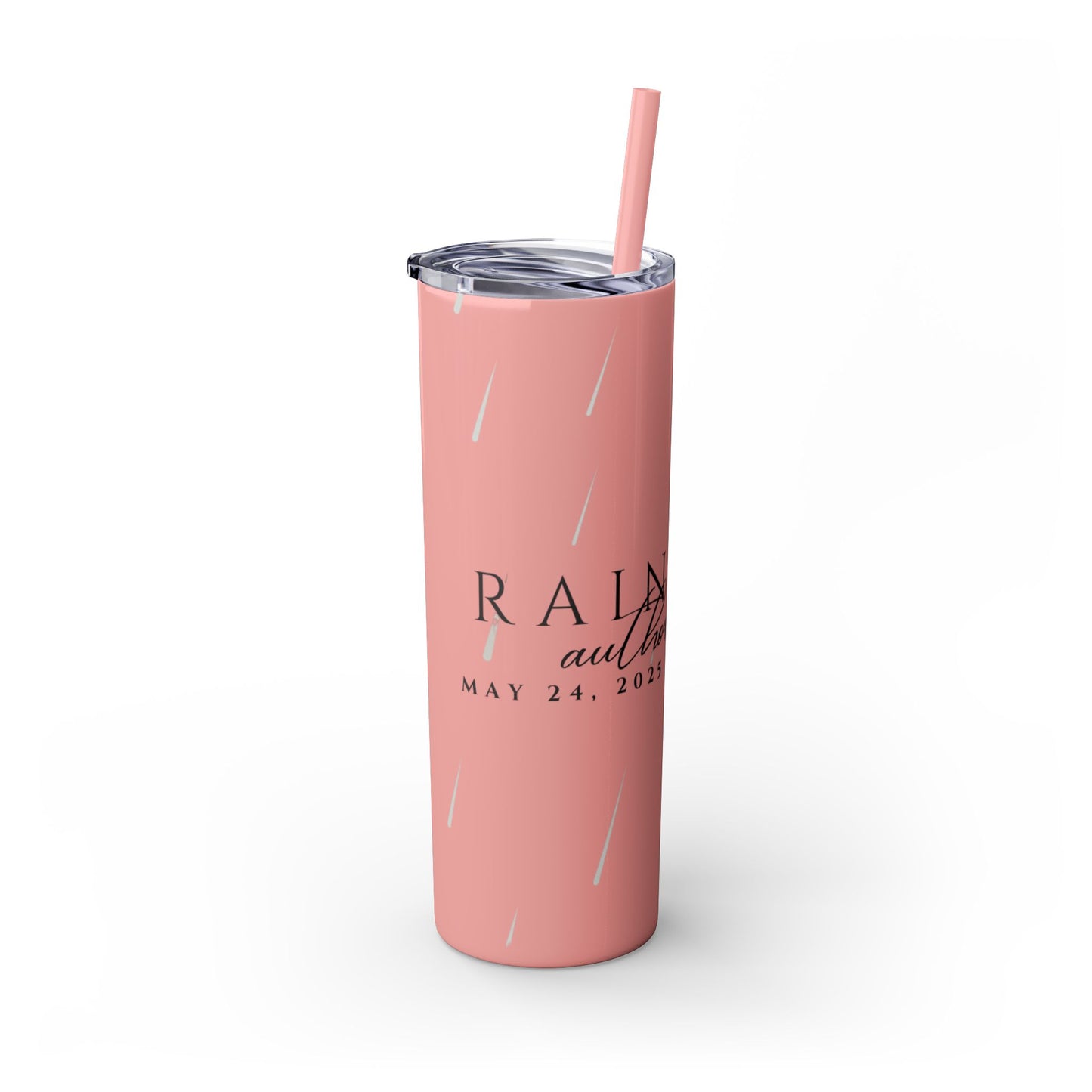 Rain City Author Event Skinny Tumbler with Straw, 20oz Version 2