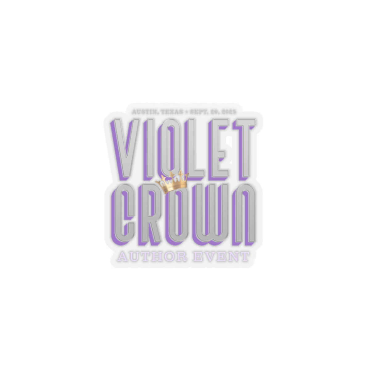Violet Crown Author Event Stickers