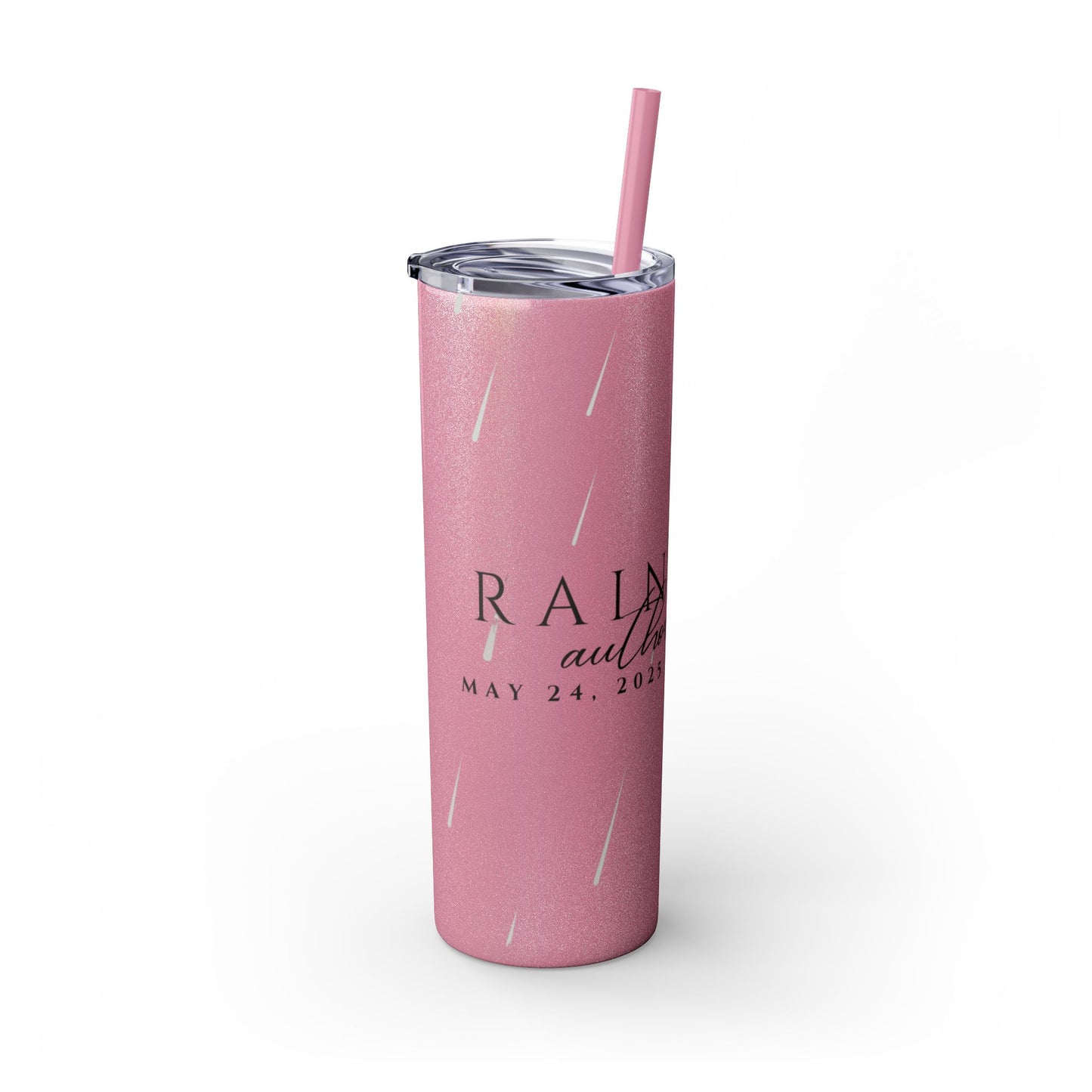 Rain City Author Event Skinny Tumbler with Straw, 20oz Version 2