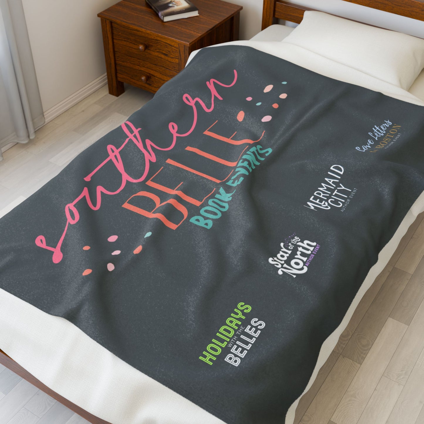 2026 Southern Belle Book Events Cozy Velveteen Plush Blanket Version 3