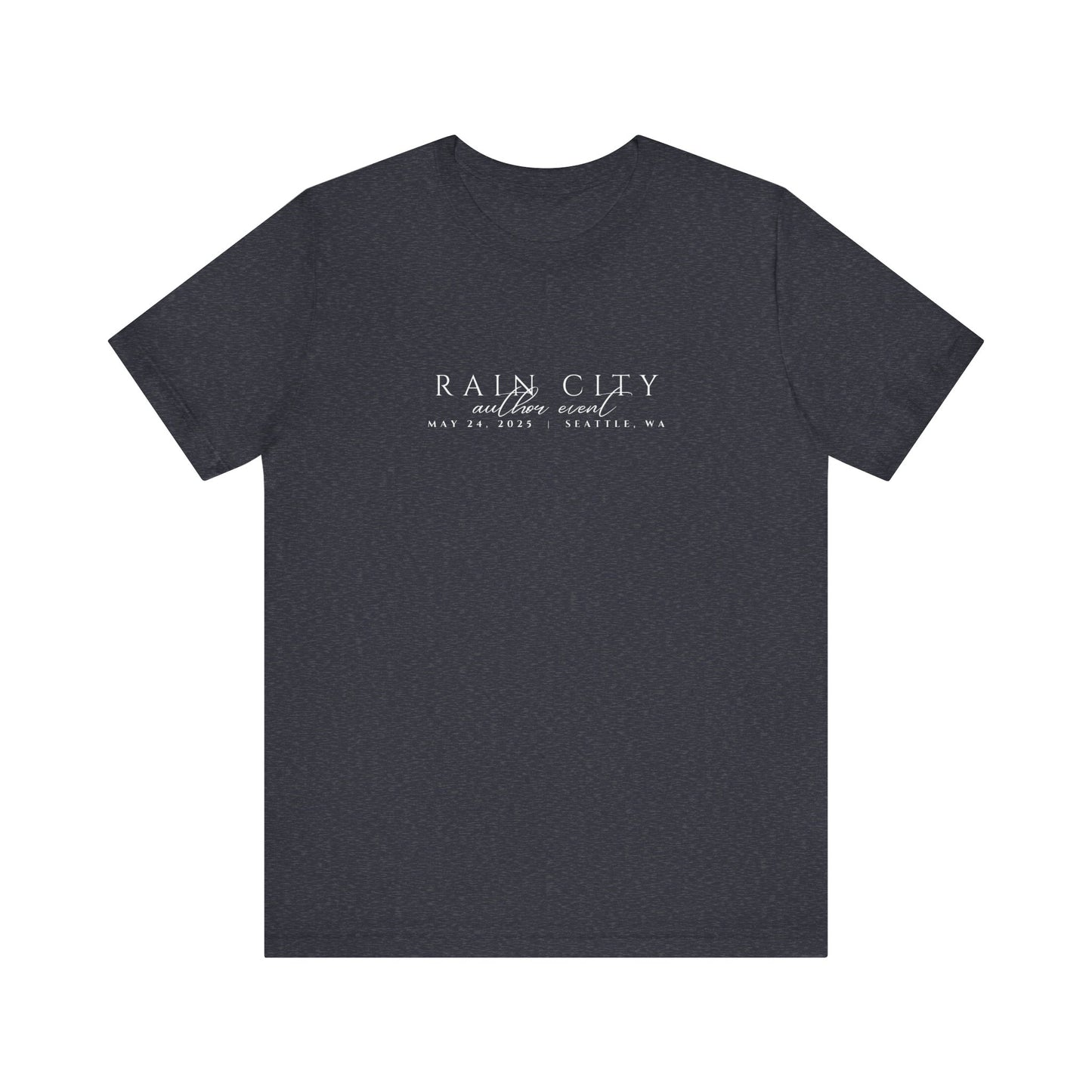 Rain City Author Event Unisex Jersey Tee Version 2