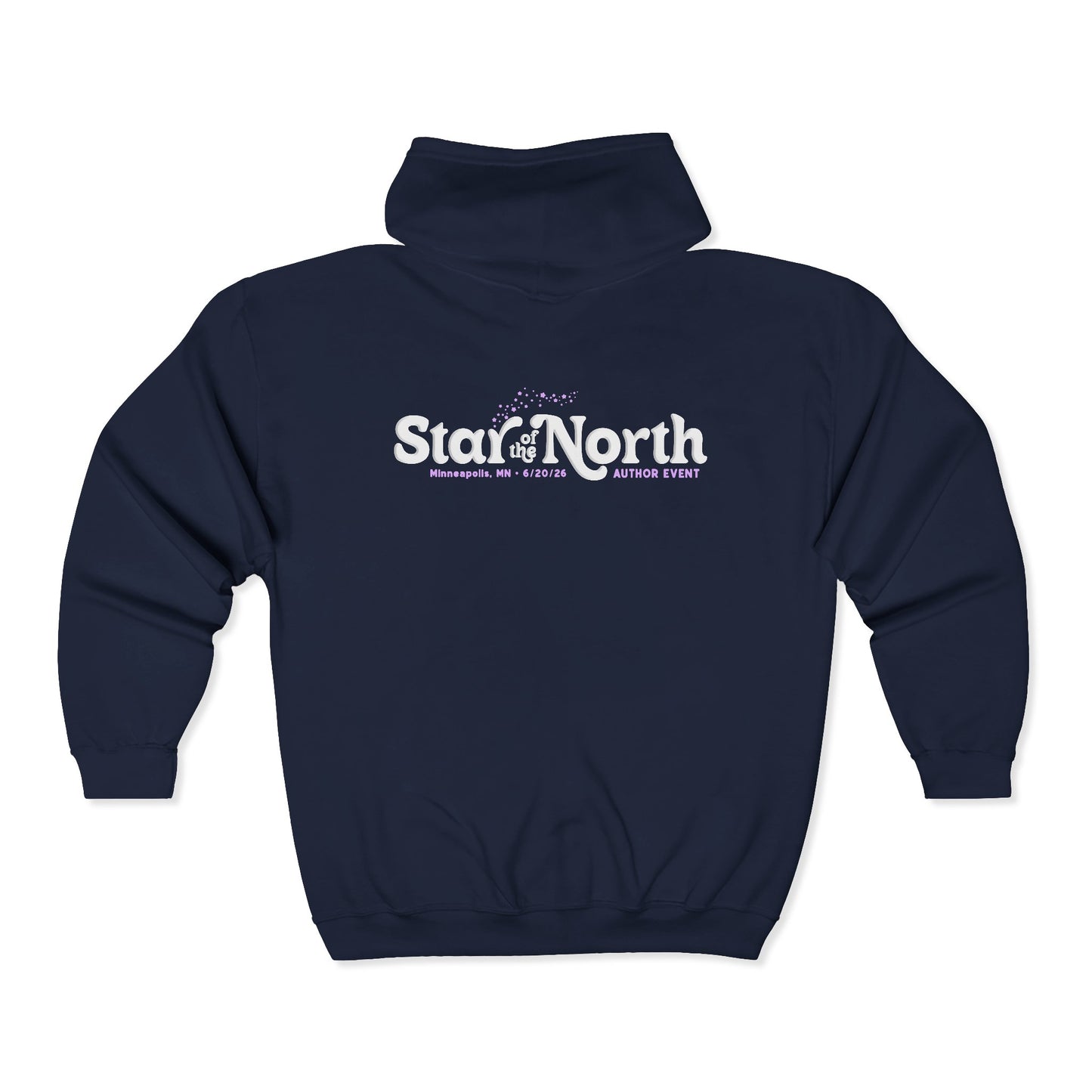 Star of the North Zip Hoodie - Cozy Unisex Sweatshirt for Book Lovers