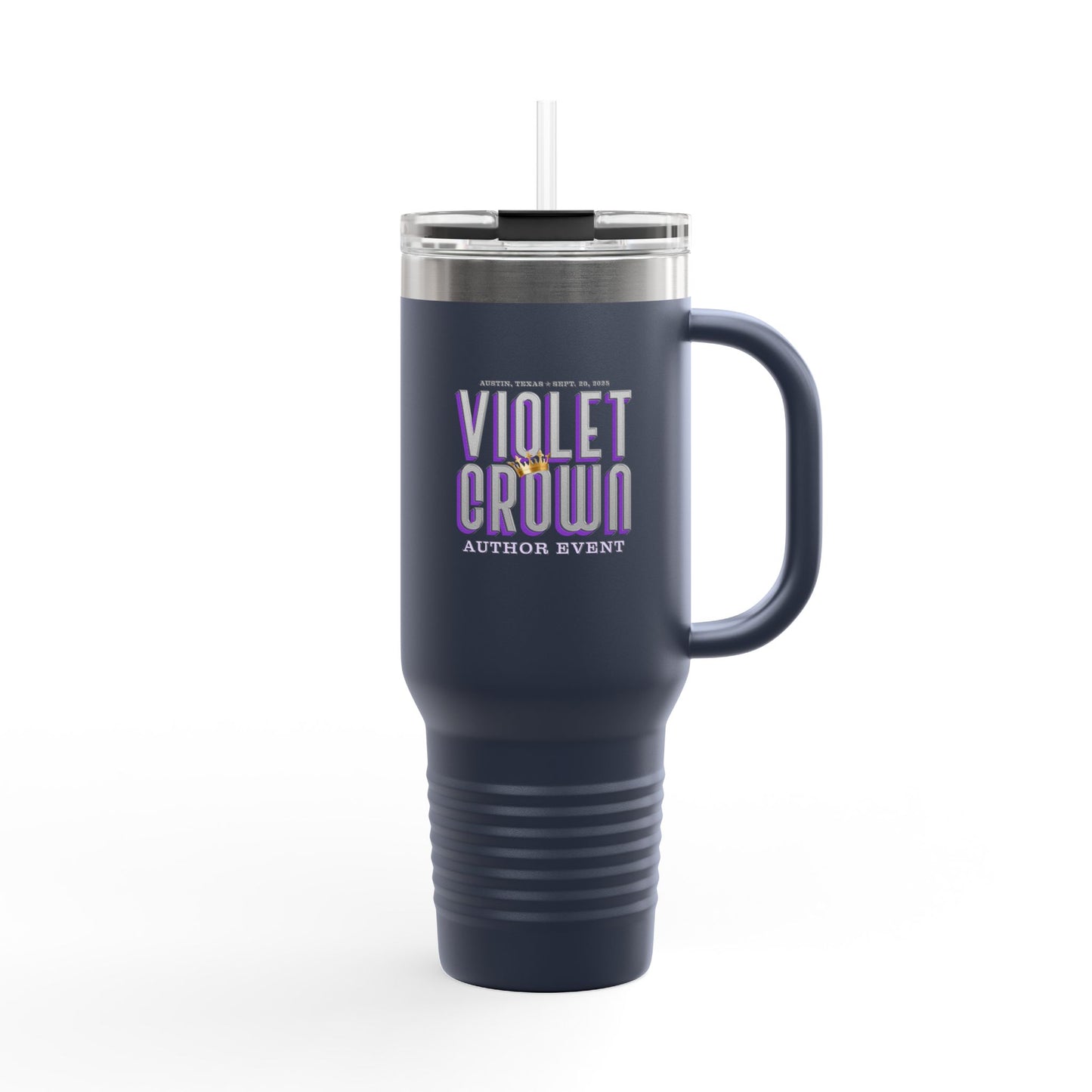 Violet Crown Author Event Insulated Travel Mug, 40oz