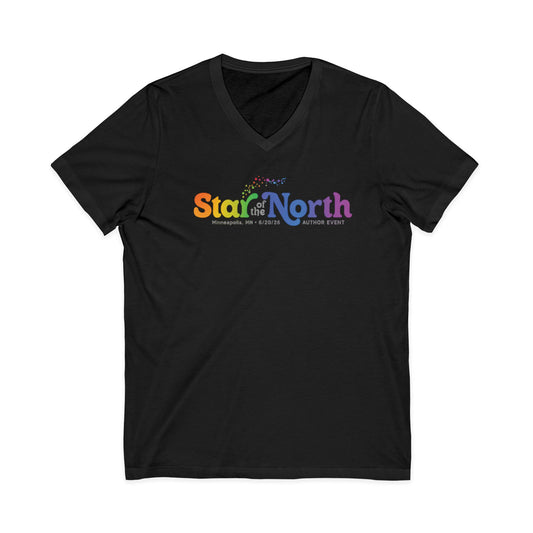 Star of the North Unisex Jersey Short Sleeve V-Neck Tee Version 3
