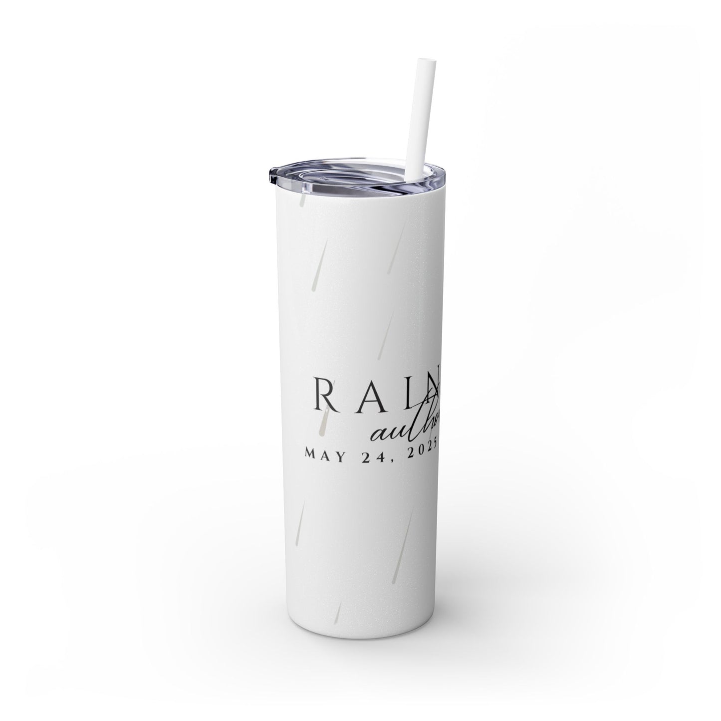 Rain City Author Event Skinny Tumbler with Straw, 20oz Version 2