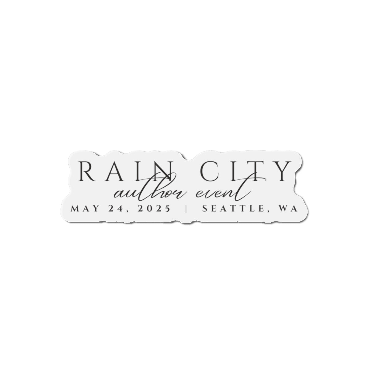 Rain City Author Event Die-Cut Magnets
