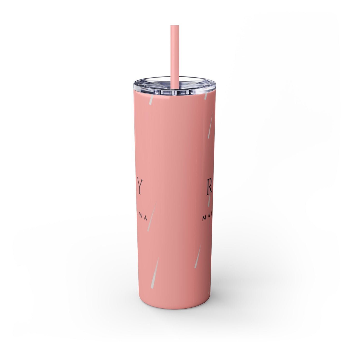 Rain City Author Event Skinny Tumbler with Straw, 20oz Version 2