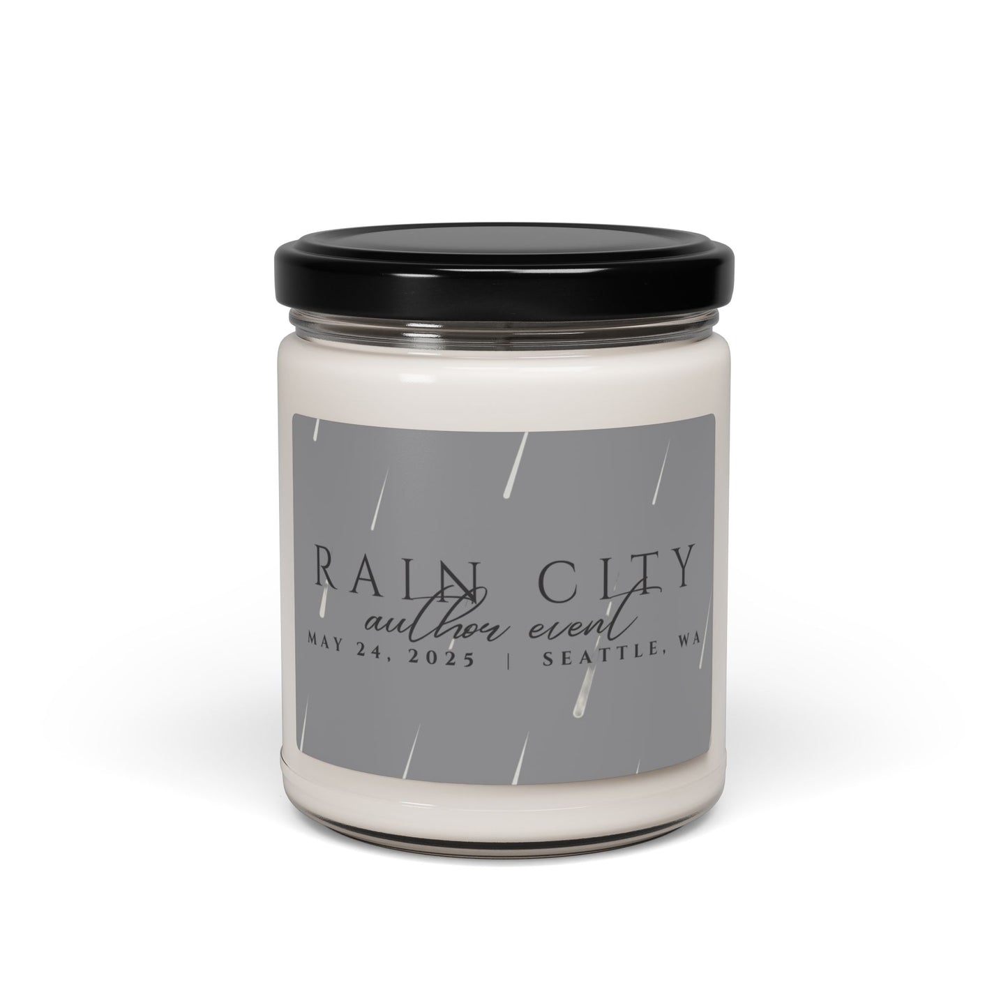 Rain City Author Event Scented Soy Candle, 9oz