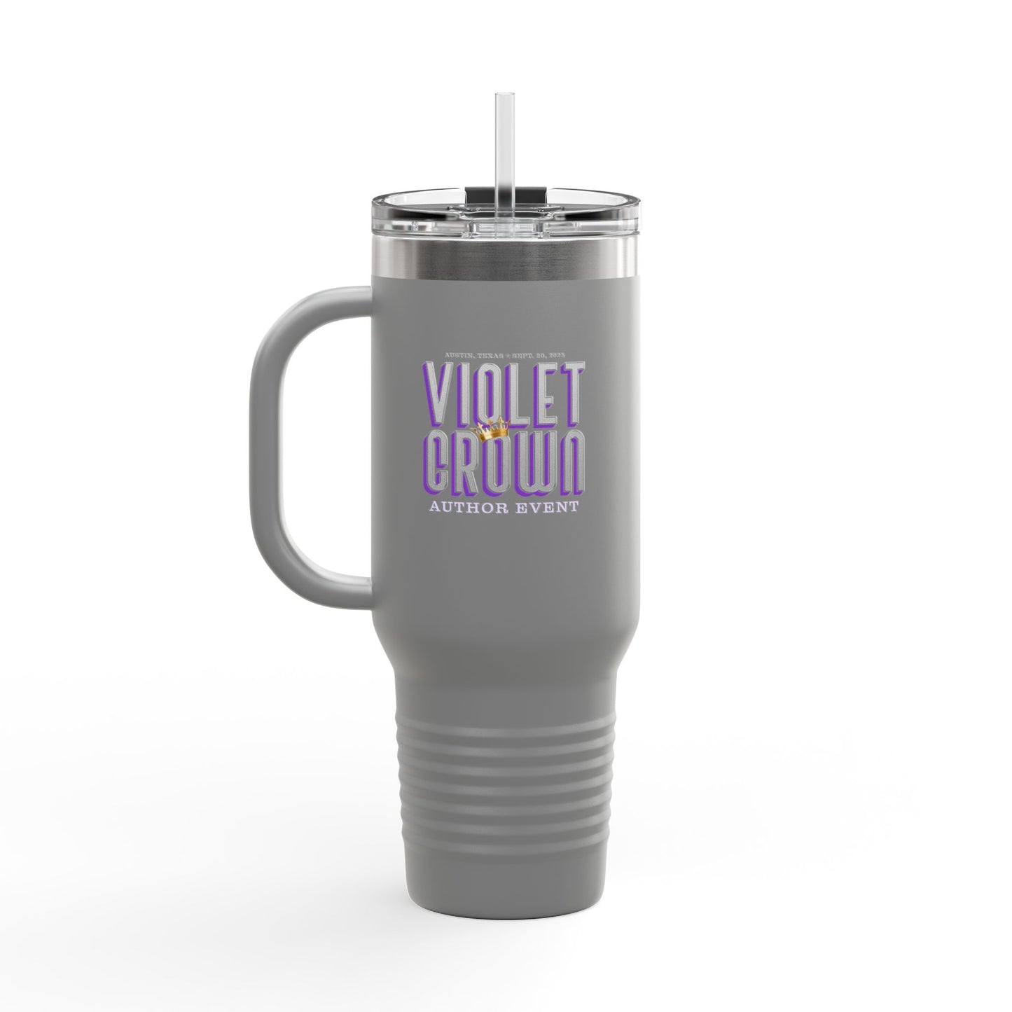 Violet Crown Author Event Insulated Travel Mug, 40oz