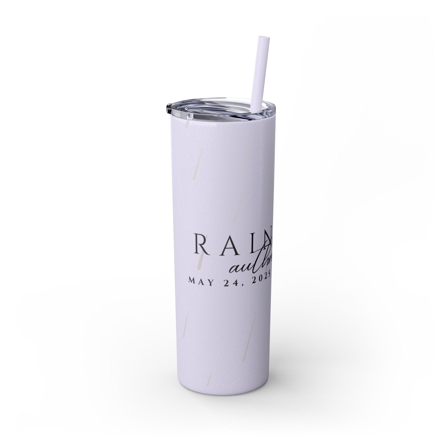 Rain City Author Event Skinny Tumbler with Straw, 20oz Version 2