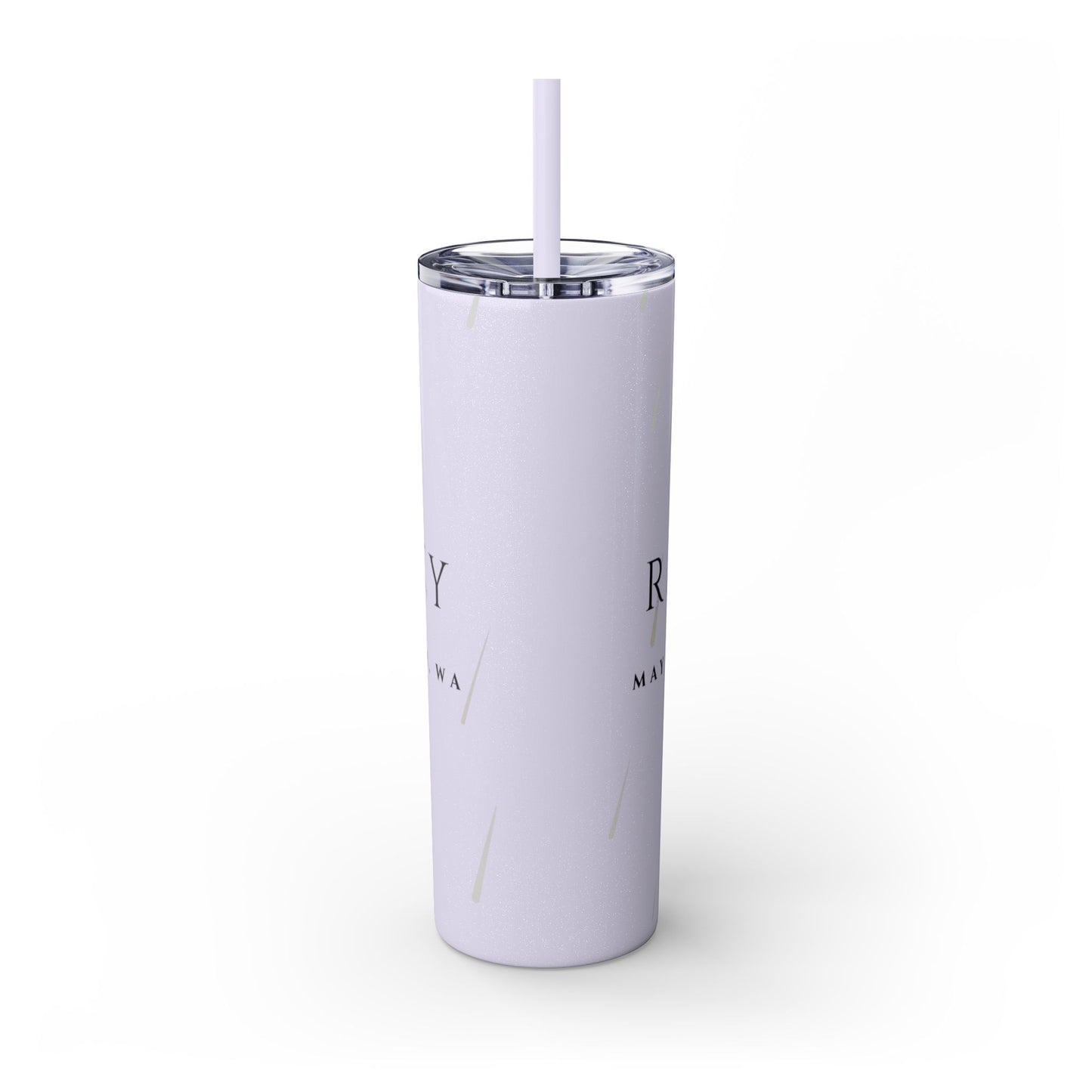 Rain City Author Event Skinny Tumbler with Straw, 20oz Version 2