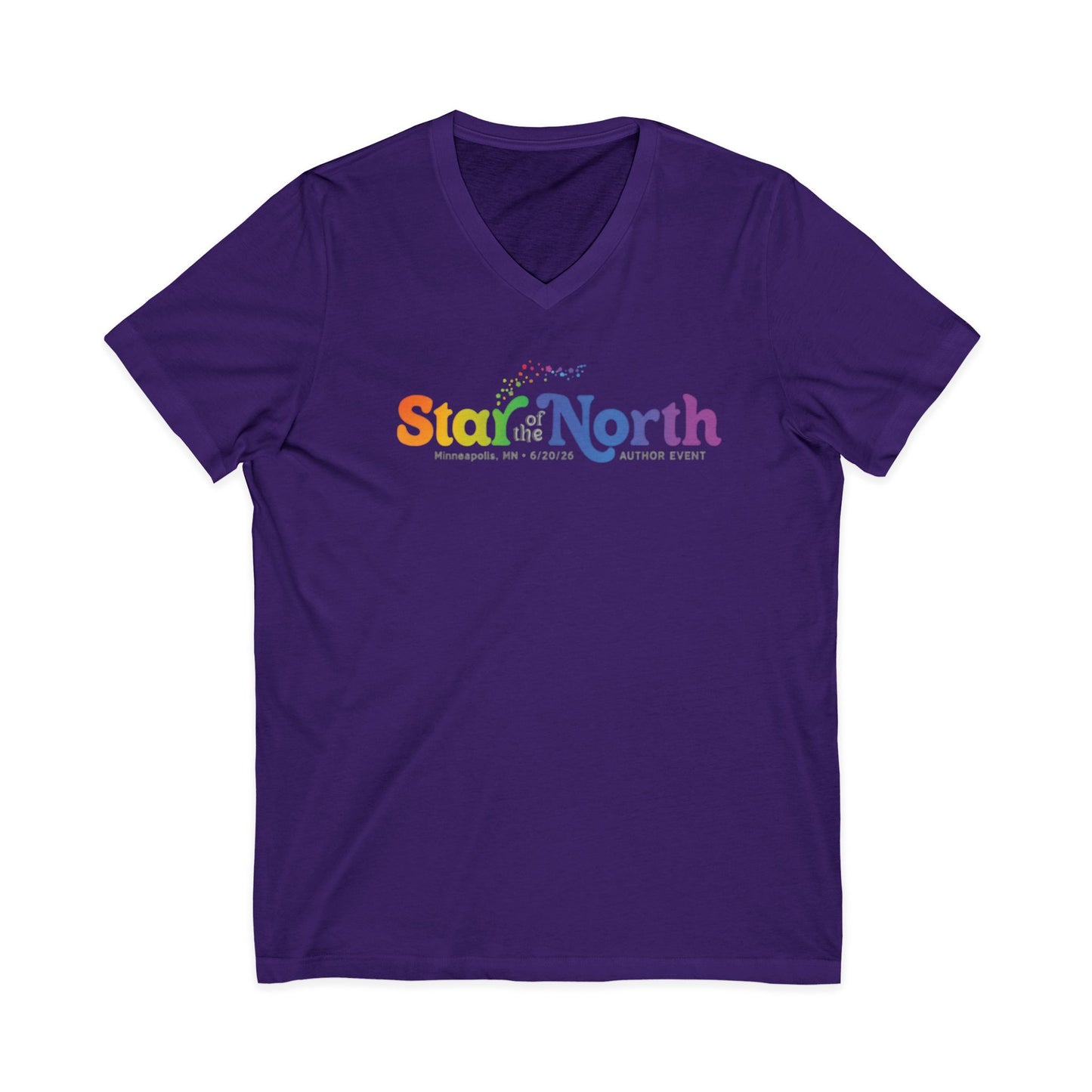 Star of the North Unisex Jersey Short Sleeve V-Neck Tee Version 3